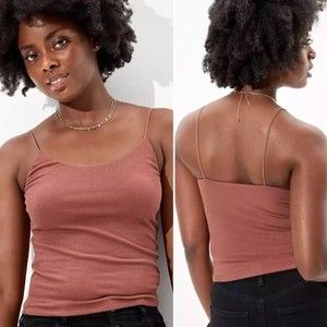 American Eagle Blush Crop Top.